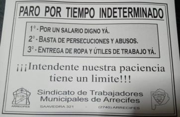El paro municipal en Arrecifes cumple 15 días y sigue sin acuerdo: el conflicto entra en su tercera semana
