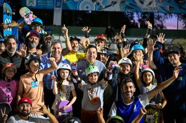 Nardini recibió a un senador nacional en el marco de la Ley de Deporte Urbano de la Provincia