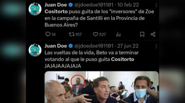 Cositorto dijo que puso 32.500 dólares para la campaña de Santilli
