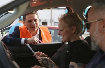 “Un control que salva”: Marinucci y Kreplak encabezaron operativo de seguridad vial y sanitario