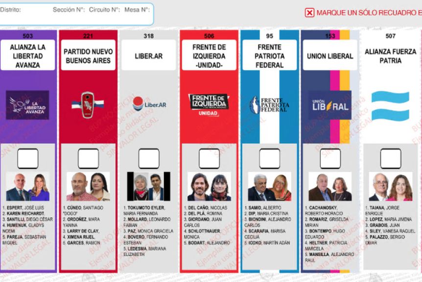 La Cámara rechazó la reimpresión de las boletas y en LLA aparecerá la cara de Espert