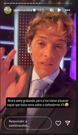 Santi Maratea realizó un fuerte descargo contra el Colegio de Nutricionistas