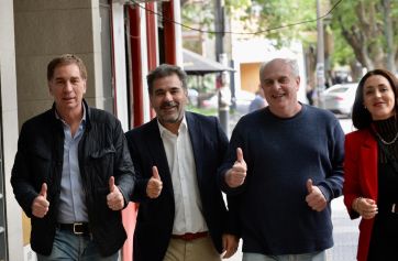 Santilli y Ritondo en La Plata, para recibir el apoyo del PRO: “Espert ya fue”