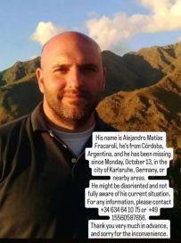 Intensa búsqueda de un investigador del Conicet en Alemania