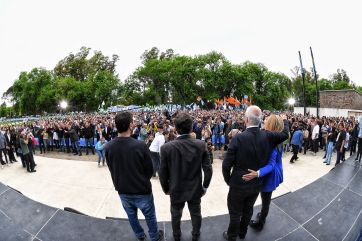 Magario habló en el acto en San Vicente: “Frente al ajuste, nosotros somos la contracara”
