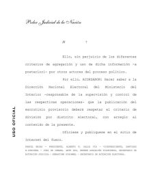 Otro revés para el gobierno: la CNE obligó que los resultados se publiquen por distrito