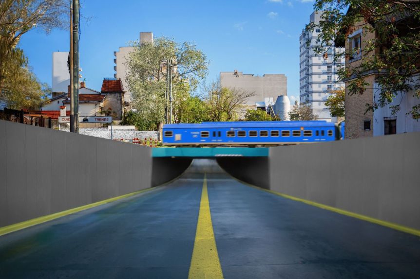 Valenzuela anunció la construcción de un túnel en Caseros financiado con fondos municipales