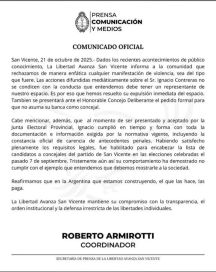 La Libertad Avanza expulsó al concejal electo detenido por violencia de género