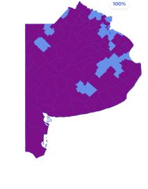 Mala elección del peronismo: solo ganó en 36 distritos