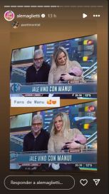 Alejandra Maglietti volvió a Bendita TV con su bebé