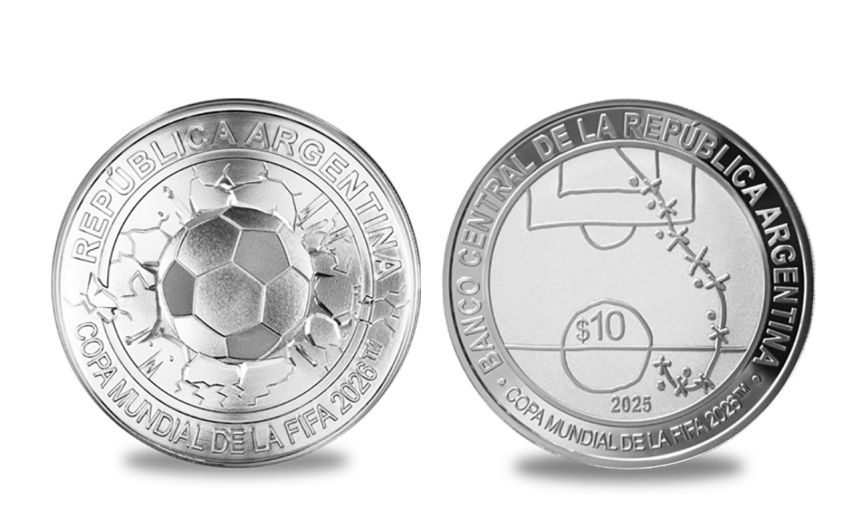 El BCRA lanza moneda conmemorativa por los 40 años del “Gol del Siglo” de Maradona