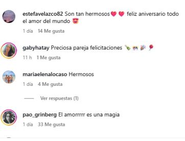 Marina Calabró y Rolando Barbano celebraron su primer aniversario juntos