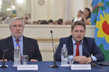 Legisladores analizaron con Conte Grand la problemática de los delitos sexuales contra las infancias