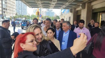 En medio de un gran operativo policial, Karina Milei llegó a Mar del Plata