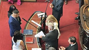 Ruido en el peronismo: sin elegir a las autoridades, juraron los nuevos senadores