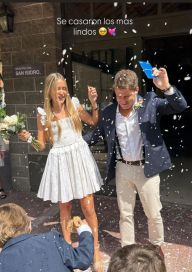 Alex Campbell dio el sí: se casó con Agustina Colunga