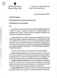 El kicillofismo sacrifica dos proyectos clave y ratifica que el Senado sesionará en febrero