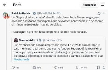 “Municipios y coso”: picante réplica de un intendente UCR a Bullrich y Adorni
