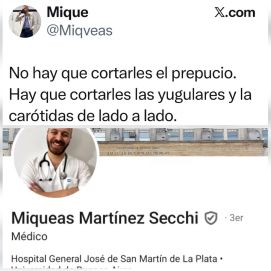 La Provincia suspendió a médico que propuso “cortarle la yugular” a pacientes judíos