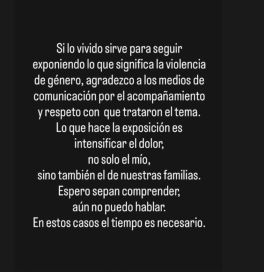 Tras la denuncia por violencia de género, Romina Gaetani realizó un sentido comunicado