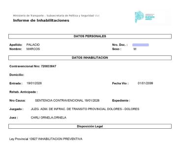 La Provincia suspendió la licencia de un conductor por poner en riesgo a su familia y a terceros