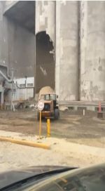 Peligro en la terminal de Quequén: cedió parcialmente la estructura de un silo