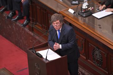 Con fuertes chicanas al kirchnerismo, Milei dijo que “estamos saliendo del pozo”