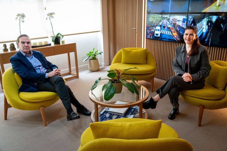 Un encuentro inesperado: Mariel Fernández recibió a Pichetto