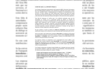 Los empresarios de colectivos del AMBA dicen que están “en emergencia”