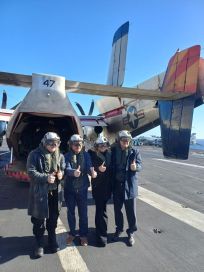 Milei supervisó ejercicios militares en el USS Nimitz: y dio señales de cooperación en el Atlántico