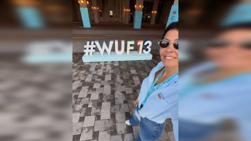 Mayra Mendoza, con agenda en Azerbaiján
