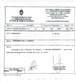 Finalmente sesionará el Senado bonaerense: será el miércoles que viene