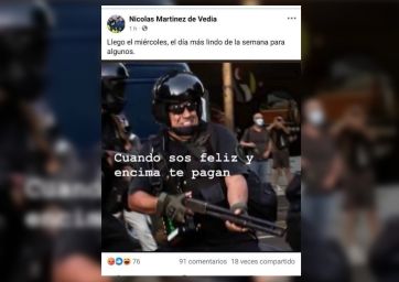 Mal momento para un concejal libertario en Miramar