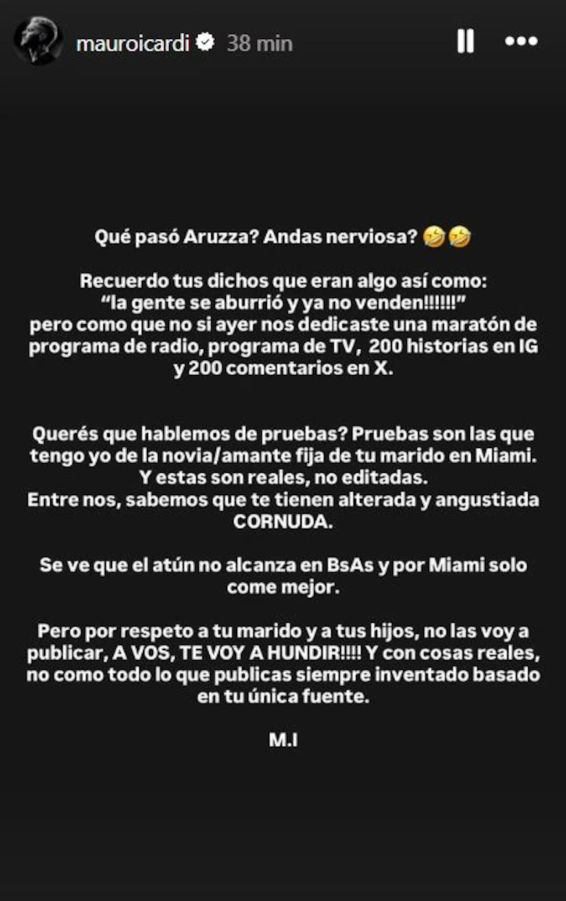 Mauro Icardi destrozó a Yanina Latorre: “Tengo pruebas de la amante de tu marido en Miami”