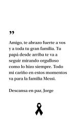 Jorge Messi: el último adiós al padre de Lionel en Rosario