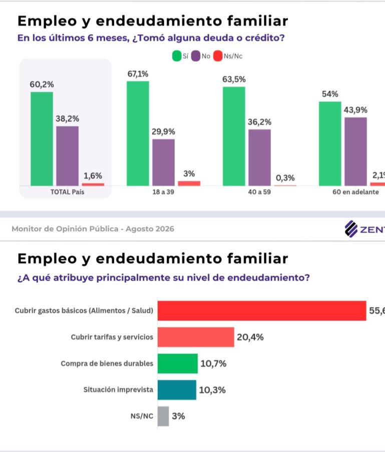 Bajos ingresos y endeudamiento, obstáculos para el gobierno de Javier Milei