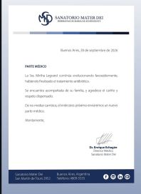 Mirtha Legrand, sana y salva