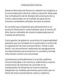 Alarma en distrito UCR: chorizos a la pomarola en bidones de glifosato