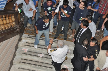 Video de los incidentes y fotos de Matzkin