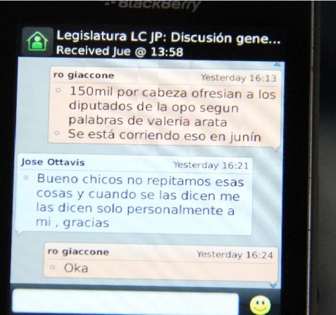 Ottavis se defendió: