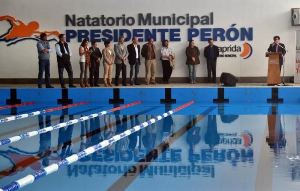 Arlía inauguró Natatorio Municipal P. Perón