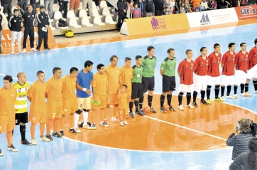 Scioli y su debut triunfal en el futsal