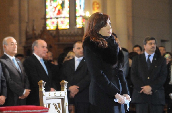 CFK y Scioli en el Tedeum en Luján