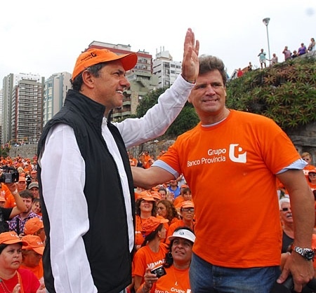 Scioli le prestó la residencia al Teto Medina