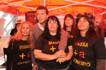 Un día en la campaña de Sergio Massa