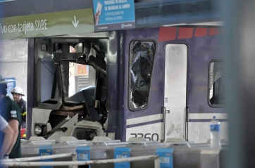 Chocó otro tren en Once