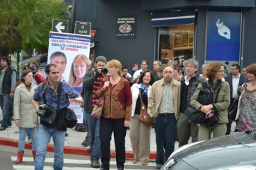 Un día en la campaña de Margarita Stolbizer