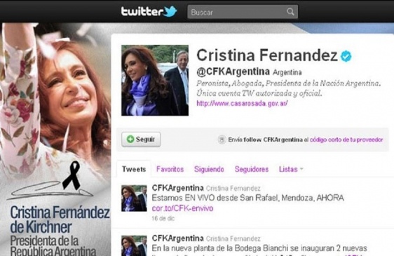 Cristina y una catarata de duros tweets
