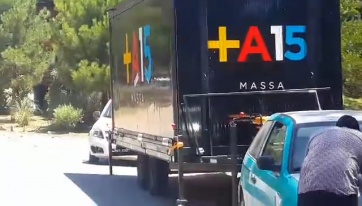 Secuestran camión de Massa en Pinamar