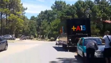 Secuestran camión de Massa en Pinamar